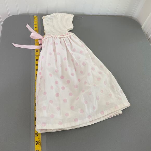 VTG Luba Robert Baby Girls Dress Size 24 mos Easter Party Church Pink Dots - Picture 7 of 9